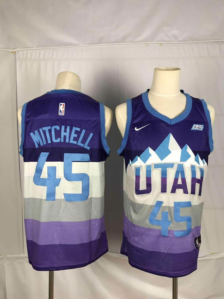 Jazz 45 Donovan Mitchell Purple City Edition Nike Swingman Jersey,We sell and wholesale Jazz 45 Donovan Mitchell Purple City Edition Nike Swingman Jersey on line form chian!